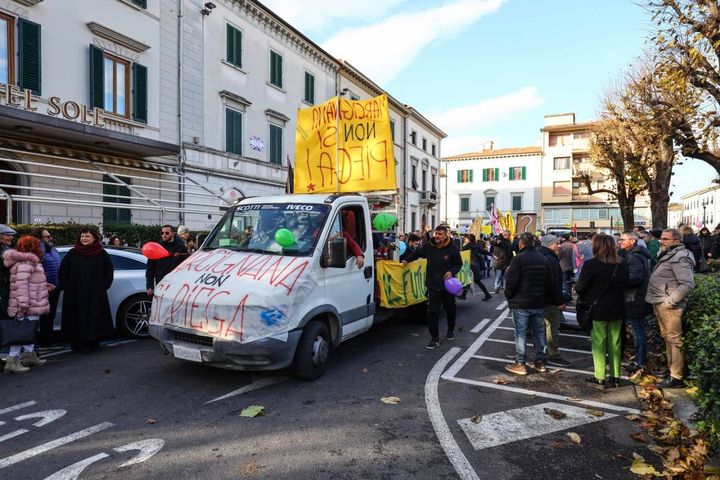 La manifestazione a Empoli (foto Tommaso Gasperini/Germogli)