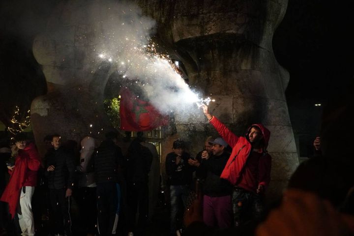 I tifosi del Marocco in festa: Prato (foto Tempestini/Attalmi)