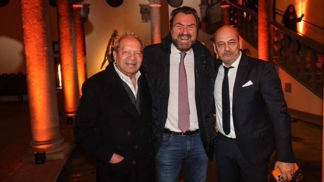 Bernabò Bocca con Ermanno e Tony Scervino (foto Giuseppe Cabras/New Press Photo)