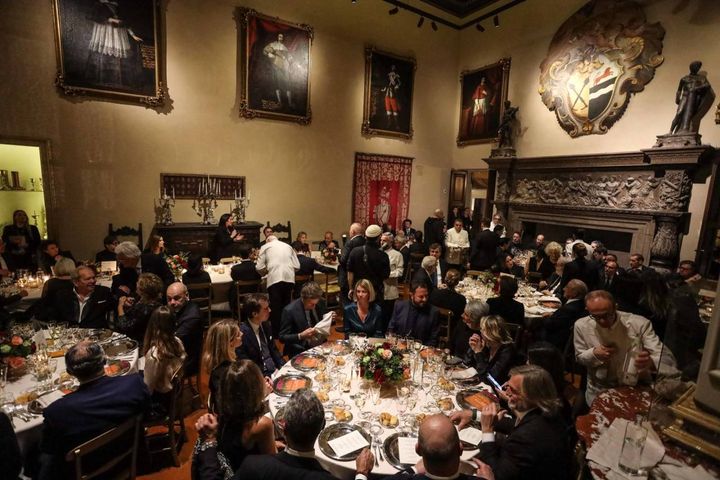 La cena inaugurale (foto Giuseppe Cabras/New Press Photo)