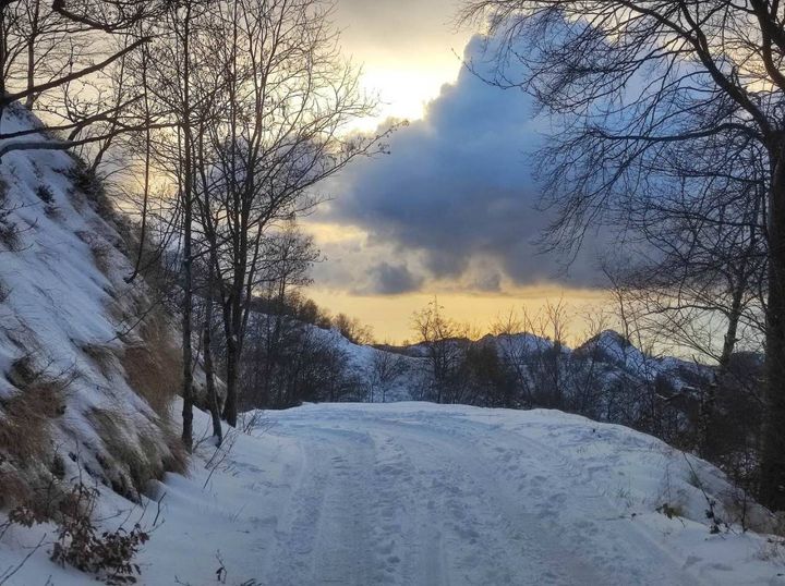 Neve in Toscana, la foto postata sui social da Eugenio Giani