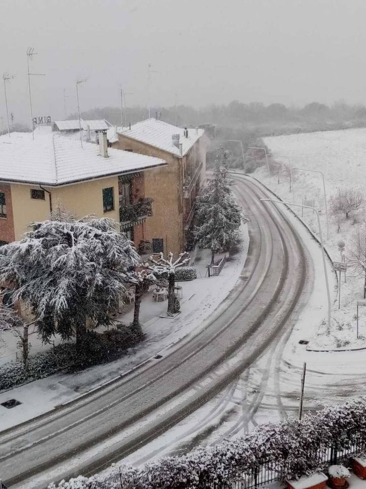 Nevicata a Chianciano Terme