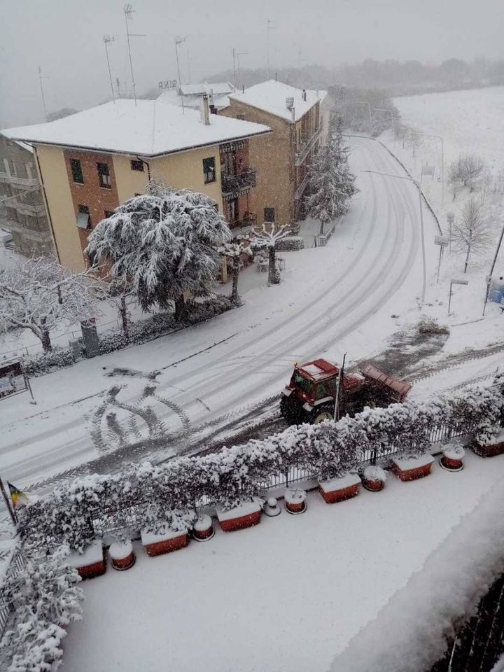 Nevicata a Chianciano Terme