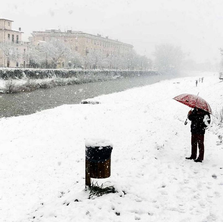 Neve a Foligno (foto Stefano Preziotti)