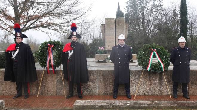 Carabinieri uccisi a Monteroni: la cerimonia di commemorazione (Foito Lazzeroni) 