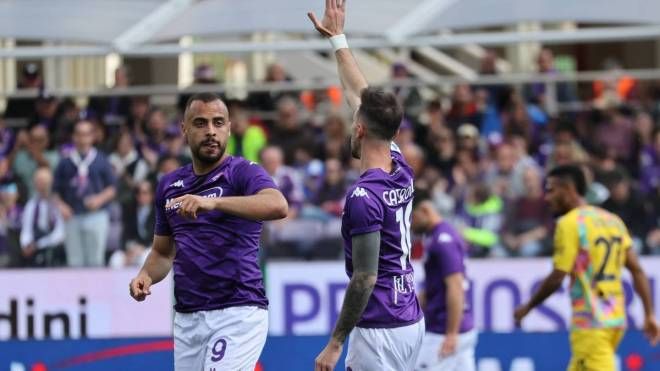 Un momento di Fiorentina-Spezia