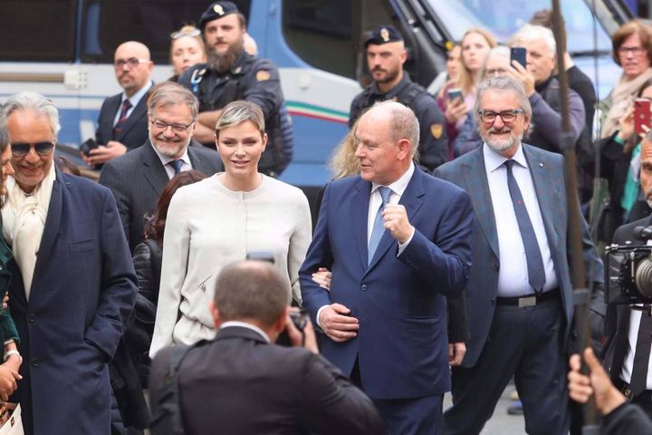 Il principe Alberto e Charlene di Monaco a Firenze (New Press Photo)