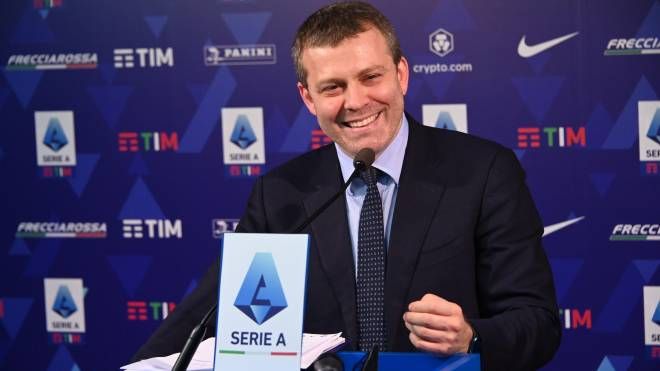 Il presidente della Lega di Serie A, Lorenzo Casini