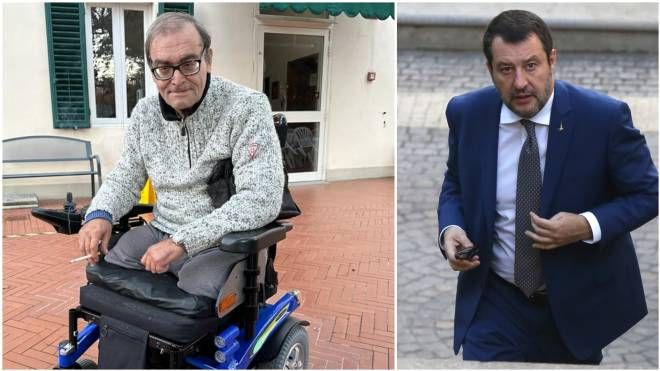 Roberto Mazza, 69 anni, e il ministro Matteo Salvini, 49 anni