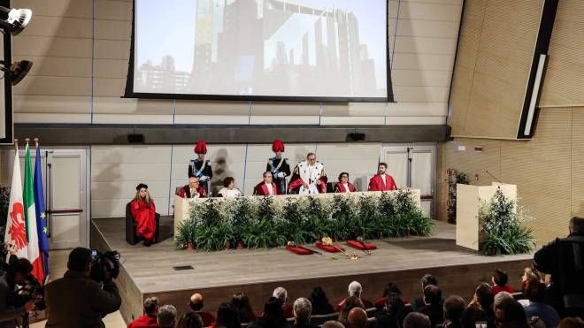 L'inaugurazione dell'anno giudiziario (foto Cabras/New Press Photo)